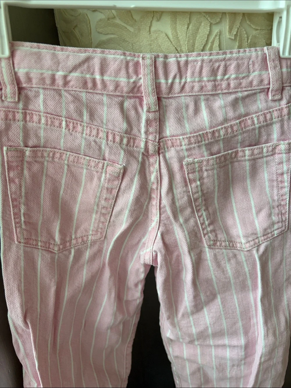 Zara Pink Striped Kids' Jeans